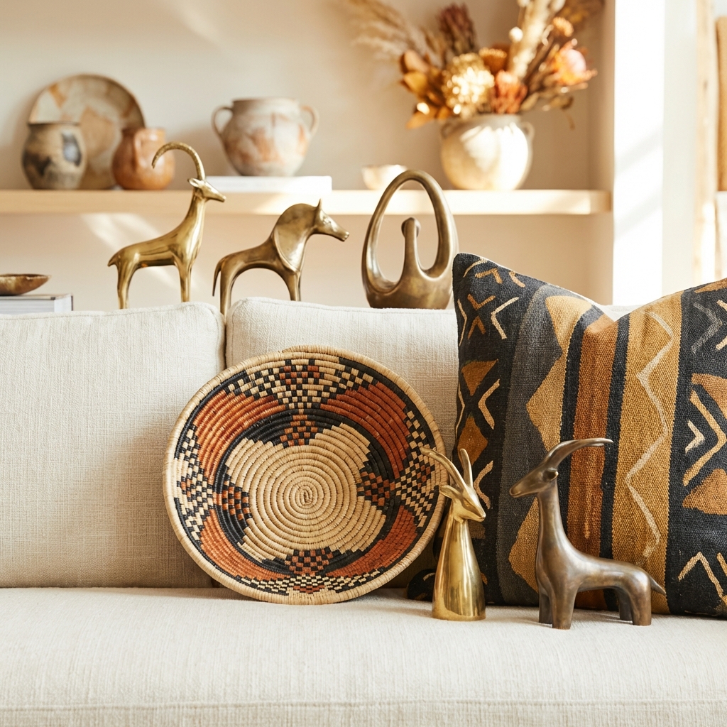 Luxury decor details with African influence